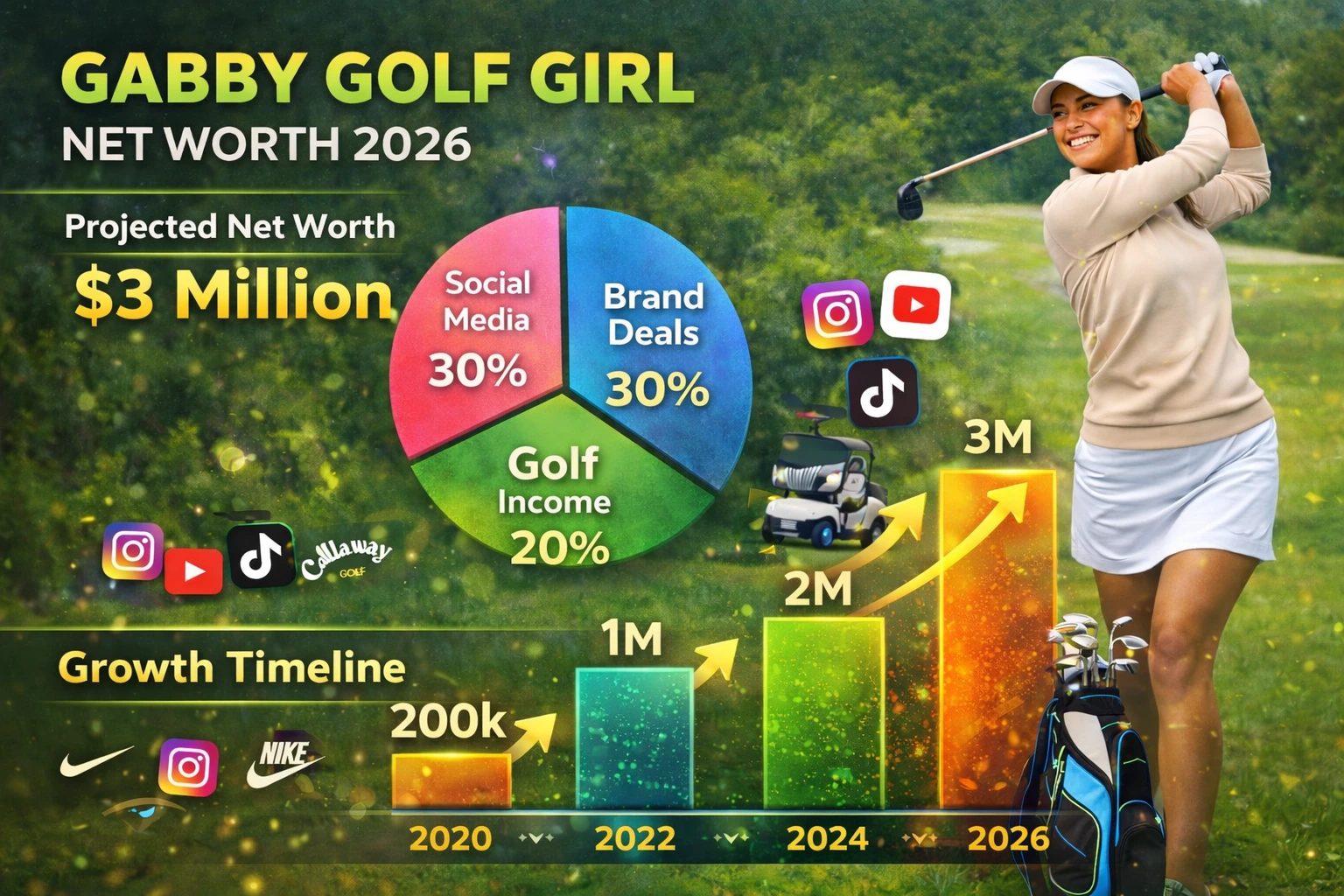 Gabby Golf Girl Net Worth