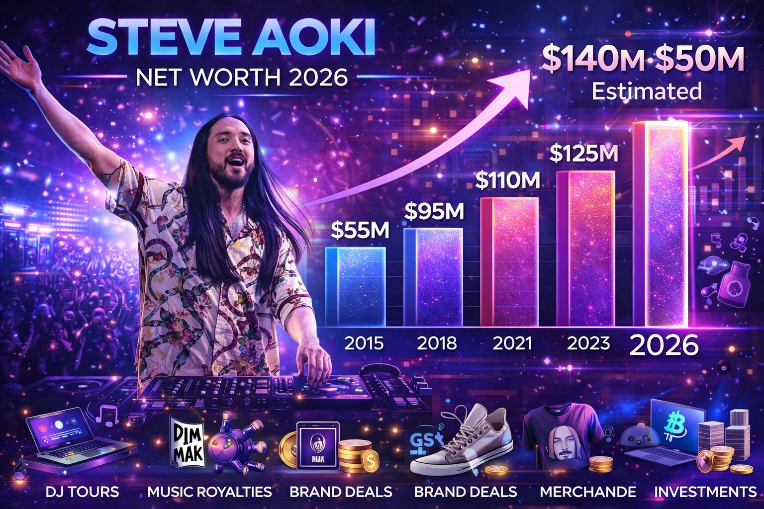 Steve Aoki Net Worth: DJ Fortune, Income & Lifestyle In 2026