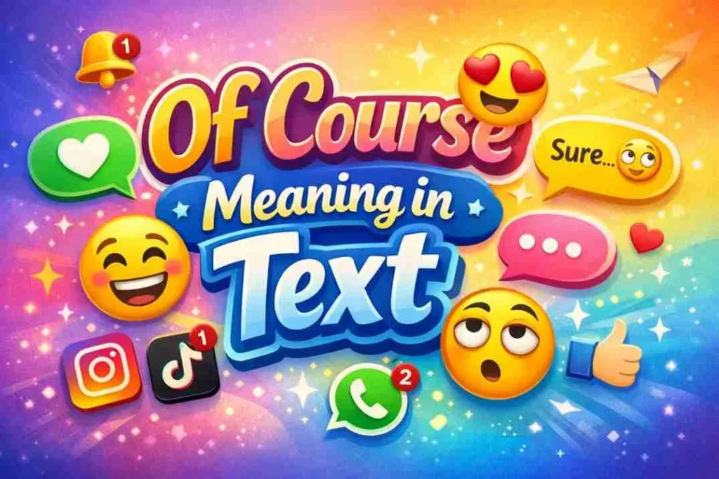 “Of Course” in Texting